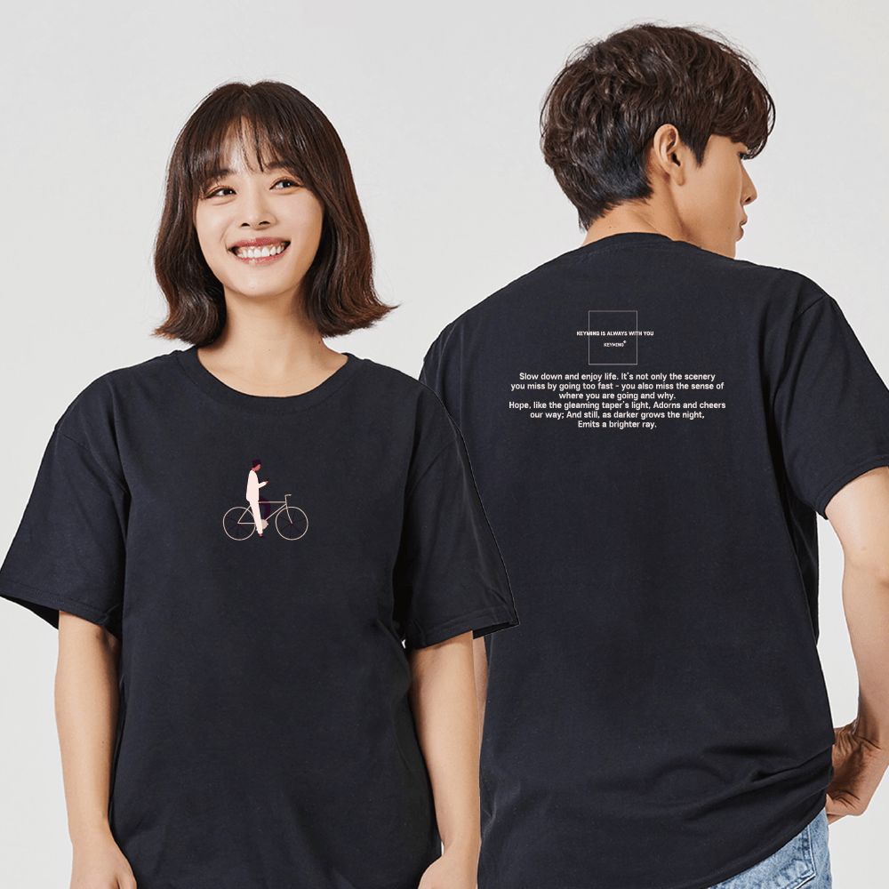 키밍 자전거 여름 빅사이즈 봄티셔츠