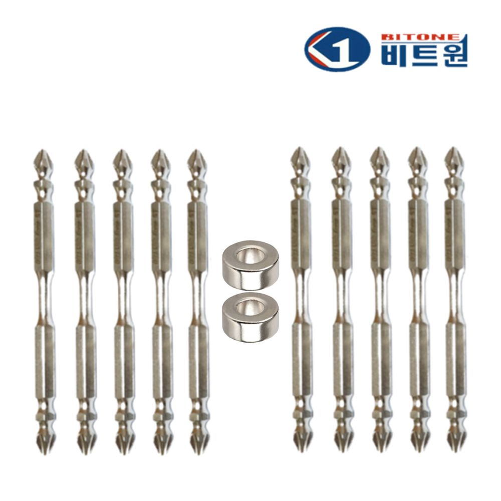 토션비트 양면 전동드릴 +2x80 10pcs+자화기 2개 1SET