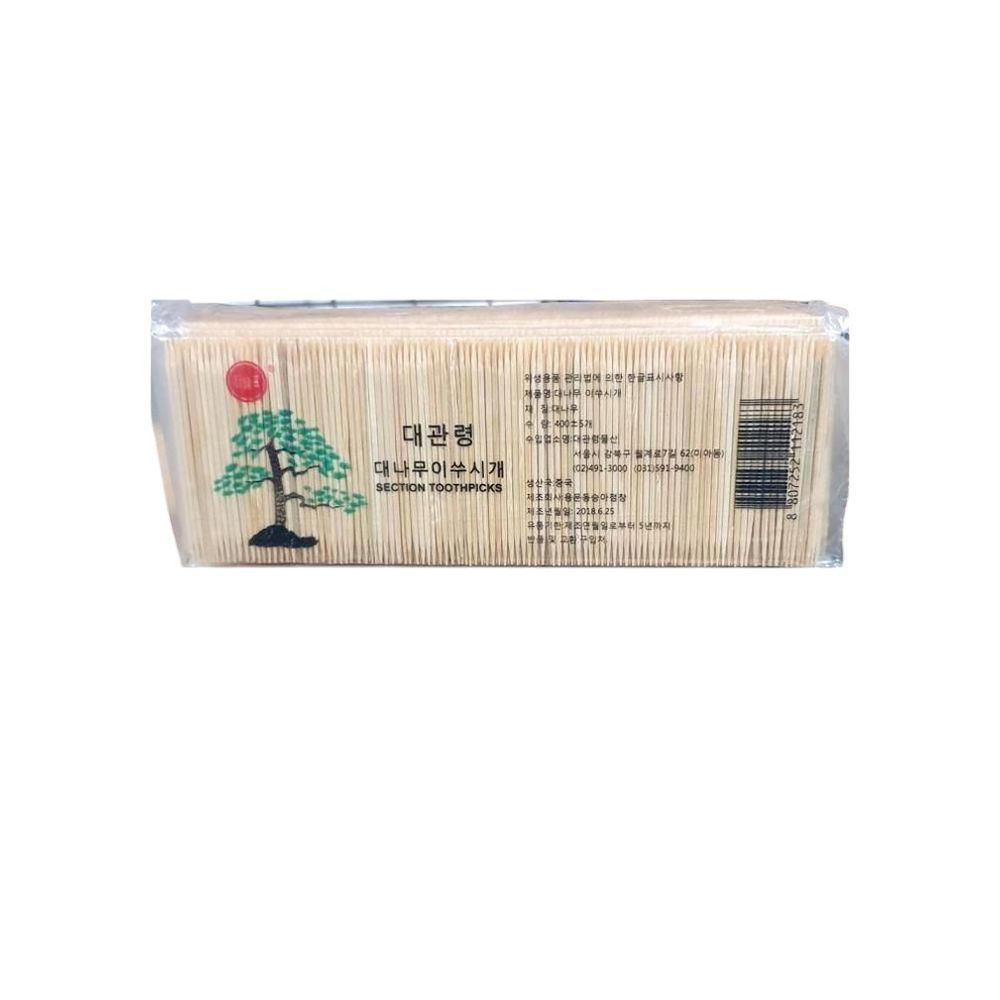 이쑤시개 대나무 도미표 400입 x48개 -식자재 용품