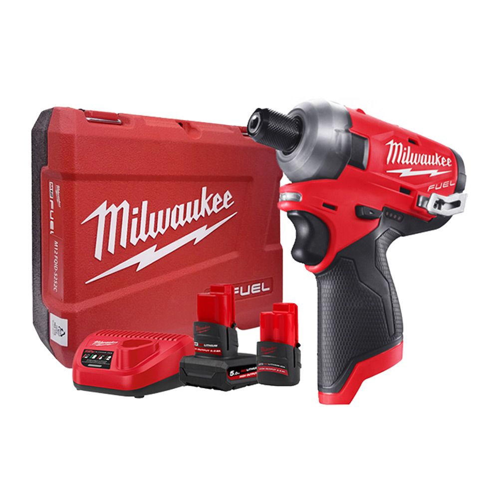 밀워키 M12 FQID-5252C 충전임팩드라이버 12V 5.0AH