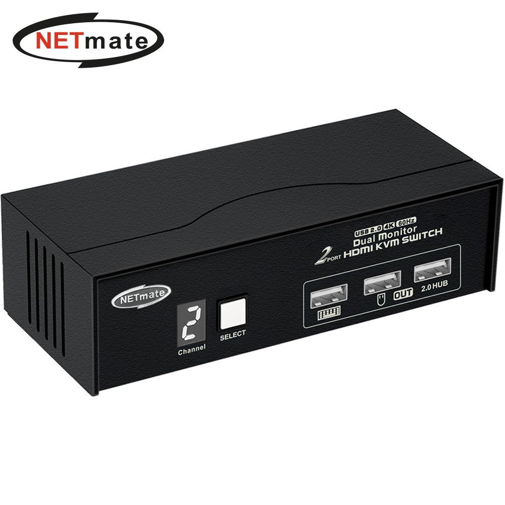 NM-HK4602DP 듀얼 4K 60Hz HDMI KVM 2 1 스위치 USB