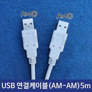 아이티알,LZ 모니터 젠더 USB 연결 케이블 am-am 5M