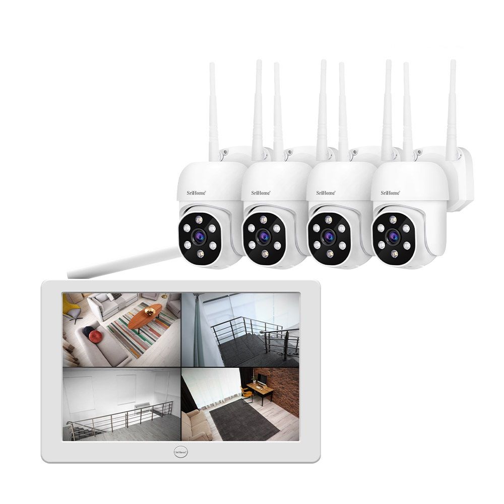 Wi-Fi CCTV 카메라 4대 / 모니터 일체형 녹화기 세트