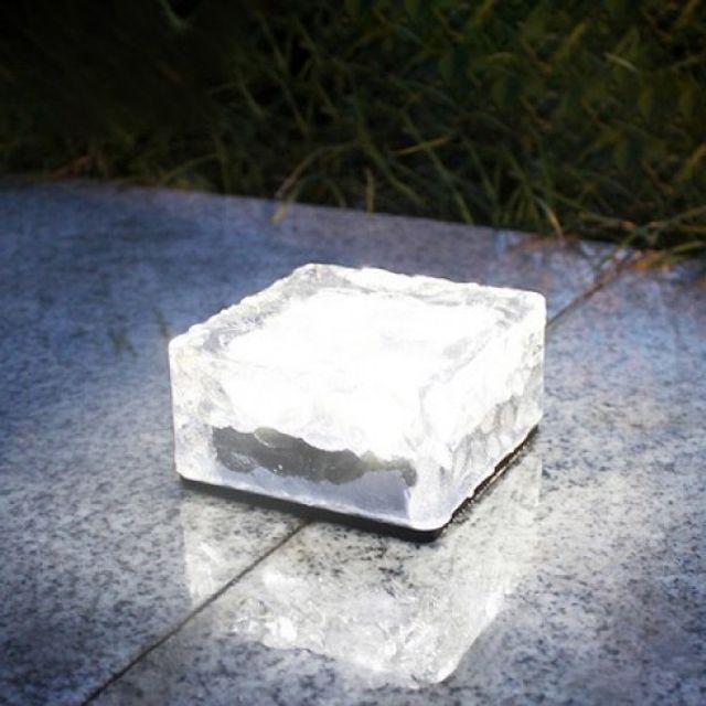 바닥등 ICE CUBE 100MM GOLD 쏠라 방수기능