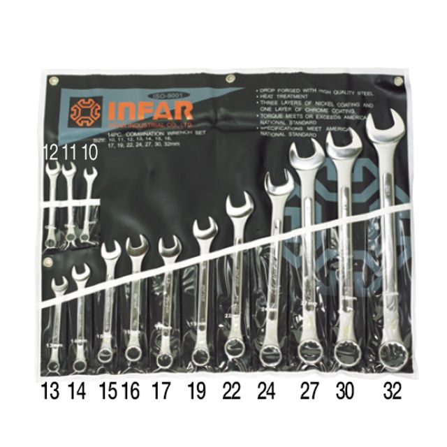 인파 콤비네이션렌치세트 14P MM 1SET