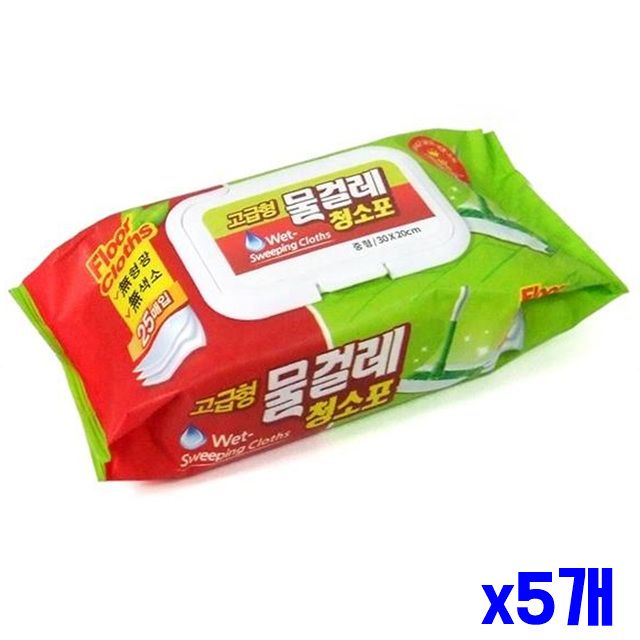 물걸레 x5개 청소포 25매 고급형 부직포 물걸레청소포